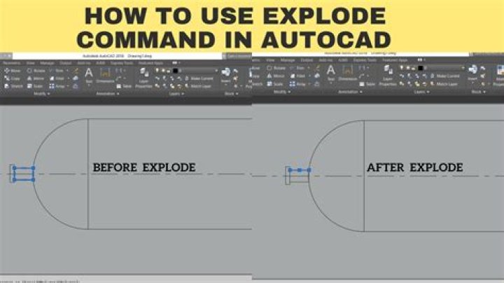 How do you explode in AutoCAD 2018?