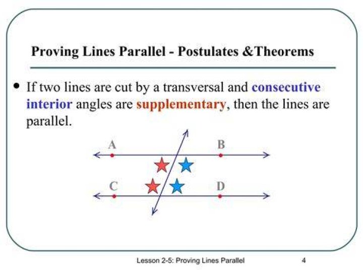 How prove two lines are parallel?