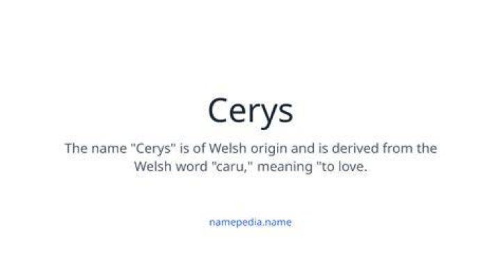What does cerys mean?