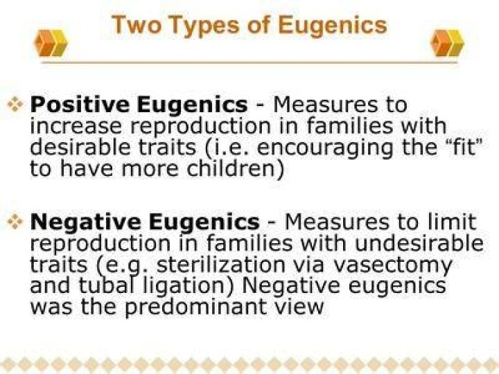 Which is positive eugenics?